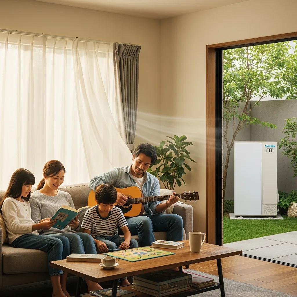 Home interior in Miami comfortable and quiet thanks to a Daikin FIT system